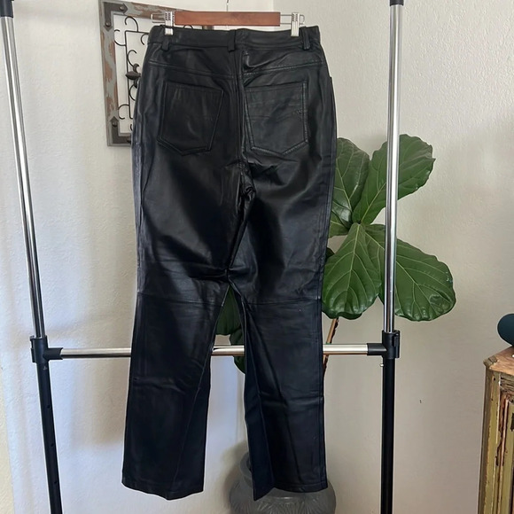 Newport News Leather Pants. Size 10 - Picture 4 of 5